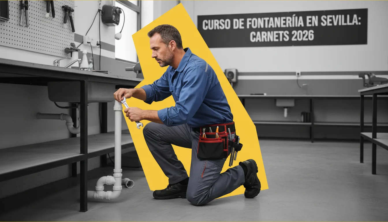 Imagen del artículo: Curso de fontanería en Sevilla: carnets 2026
