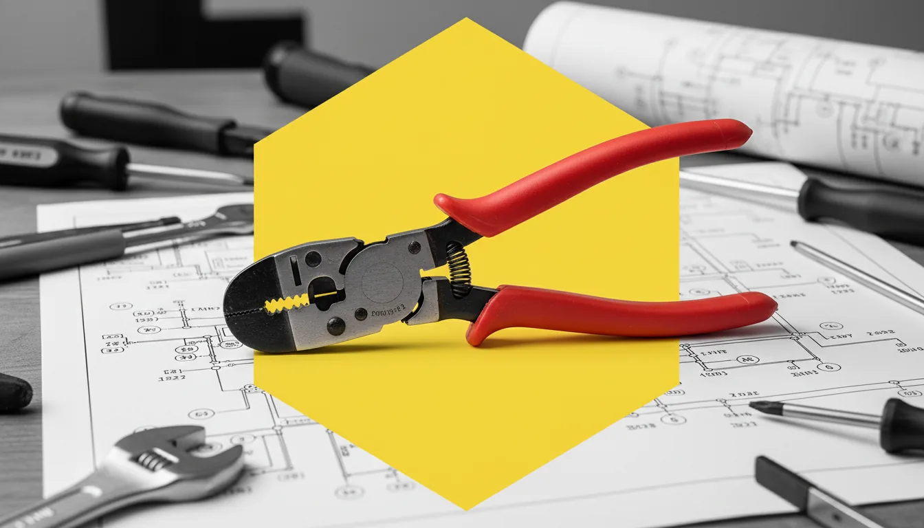 Herramientas y cuadro eléctrico de un instalador