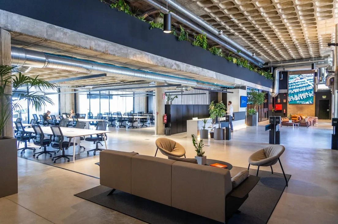 Zona de trabajo compartida de The Terminal Hub