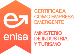 ENISA · Certificada como Empresa Emergente · Ministerio de Industria y Turismo